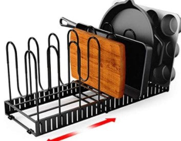 8 Tiers Iron Storage Racks Kitchen Organizer Shelf Holder Black Drain Rack Drying For Sink For Tableware Kitchen Organizer