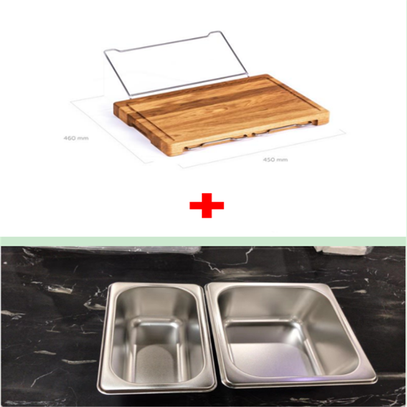 Vegetable Kitchen Cutting Board With Trays Storage Box Smooth Multifunction Practical Fruit Meat Bamboo Food Chopping Board