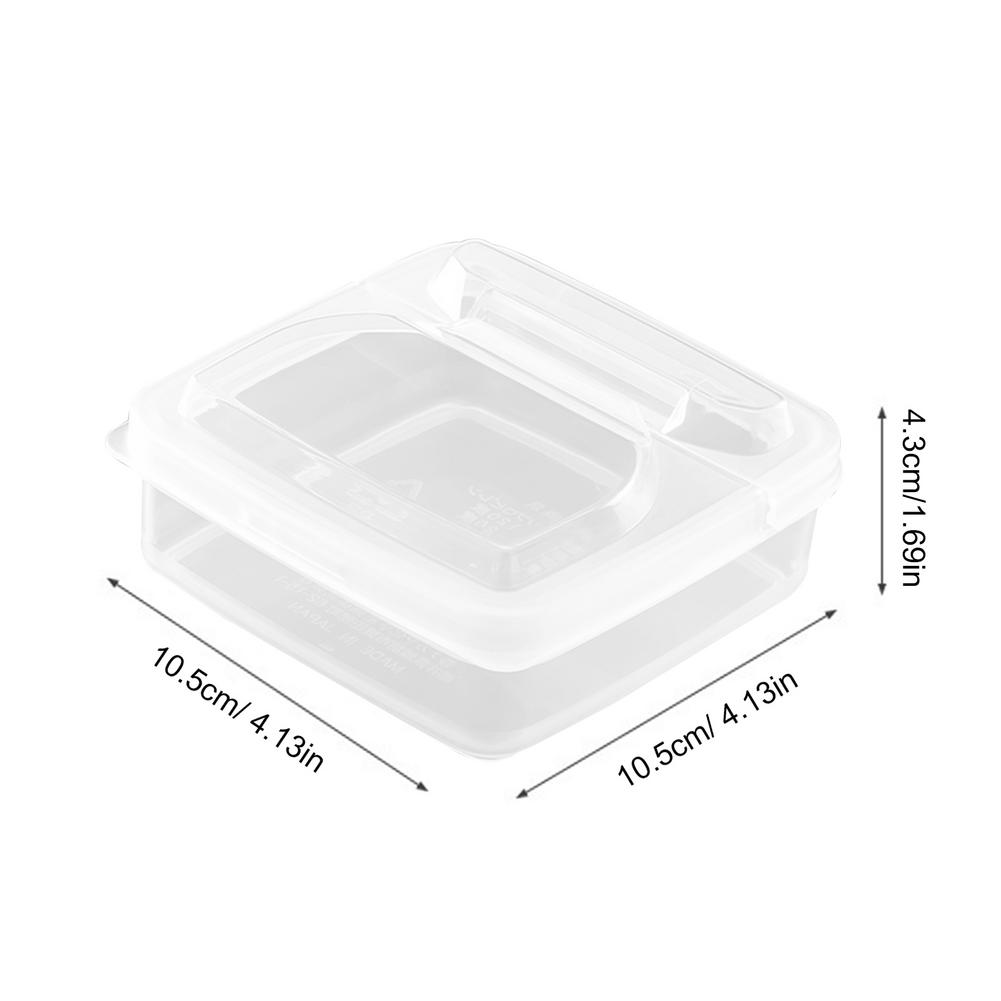 2PCS Butter Cheese Storage Box Portable Refrigerator Fruit Vegetable Fresh-keeping Organizer Box Transparent Cheese Container