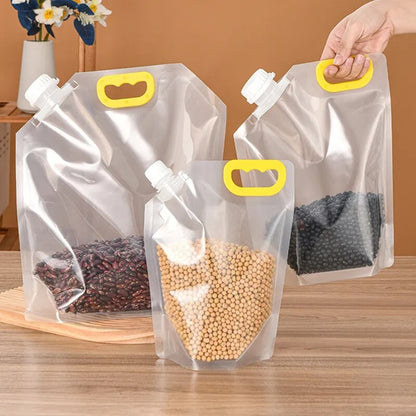 5/10PC Portable Food Packaging Bag Grain Sealed Bag Insect-proof Moisture-proof Fresh-keeping Storage Food Grade Kitchen Storage
