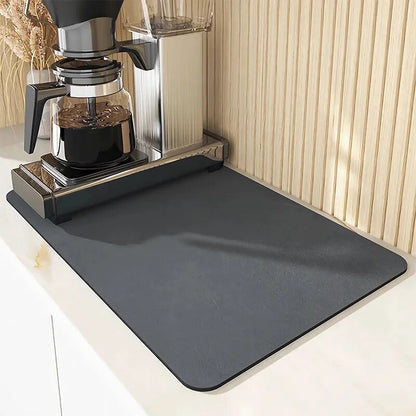 Super Drain Pad Coffee tables Mats Placemat table Kitchen Absorbent Antiskid Draining Drying Mat Quick Dry Bathroom Drain Pads