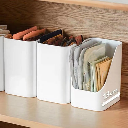 Storage Box Sundries Organizer Case Inclined Opening Classify Storing Plastic Dormitory Living Room Desktop Daily Use
