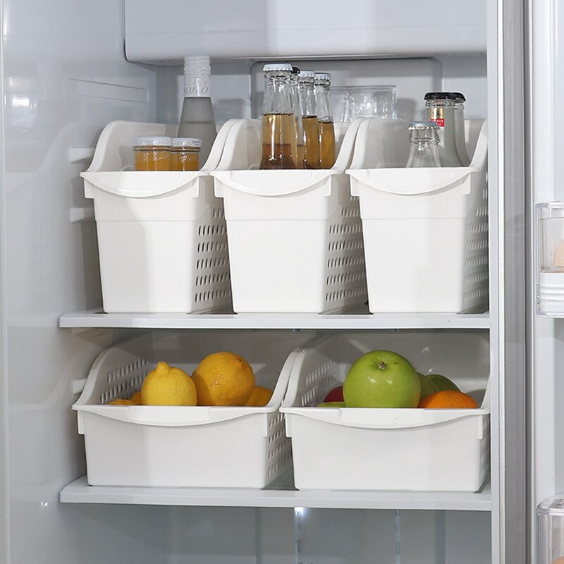 Organize Box Kitchen Sundry Storage Case Desktop Organizer With Wheels Refrigerator Seasoning Bottle Vegetable Storage Container