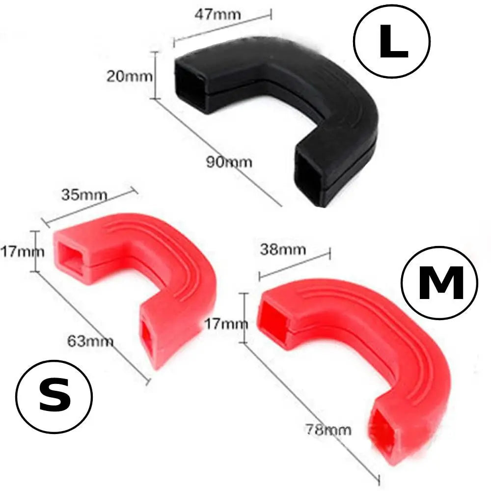 2PCS Silicone Anti-Scald Pot Handle Cover Non-Slip Pot Ear Clip Sleeves for Frying Cast Iron Skillet Pan Kitchen Tools