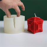 Geometric Multi-level Magic Cube Soy Wax Aroma Candle Model Decoration