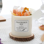 Dried Flowers Decor Romantic Candles
