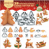 3D Christmas Cookie Cutter (8 Pcs)