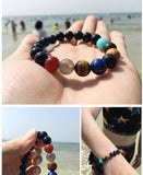Crystal Agate Natural Stone Bracelet Nine Planets In The Universe