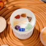 Natural Crystal Stone Aromatherapy Candle Soy Wax