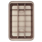 Non Stick Baking Dish with Square cutting Mold